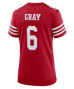 Danny Gray San Francisco 49ers Women's Game Player Jersey - Scarlet
