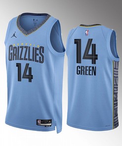 Danny Green 14 2022-23 Memphis Grizzlies Blue Statement Edition Jersey Swingman