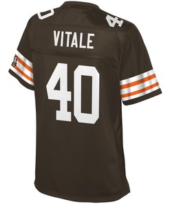 Danny Vitale Cleveland Browns Nfl Pro Line Womens Historic Logo Player Jersey - Brown