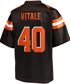 Danny Vitale Cleveland Browns Nfl Pro Line Youth Player Jersey - Brown