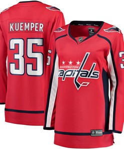 Darcy Kuemper Washington Capitals Fanatics Branded Womens Home Breakaway Player Jersey - Red Nhl
