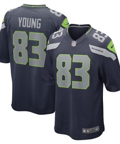 Dareke Young Seattle Seahawks Game Player Jersey - College Navy