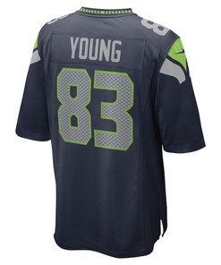 Dareke Young Seattle Seahawks Game Player Jersey - College Navy
