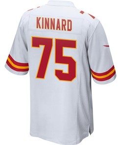 Darian Kinnard 75 Kansas City Chiefs Super Bowl LVII Champions Men Game Jersey - White