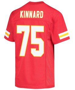 Darian Kinnard 75 Kansas City Chiefs Super Bowl LVII Champions Youth Game Jersey - Red