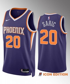 Dario Saric 20 Phoenix Suns Purple 2022-23 Icon Edition Men Jersey Swingman