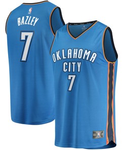 Darius Bazley Oklahoma City Thunder Fanatics Branded Fast Break Replica Jersey Blue - Icon Edition Nba