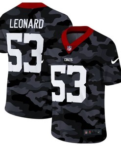 Darius Leonard #53 Nfl 2020 Camo Black Jersey