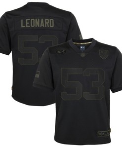 Darius Leonard Indianapolis Colts Youth 2020 Salute To Service Game Jersey - Black