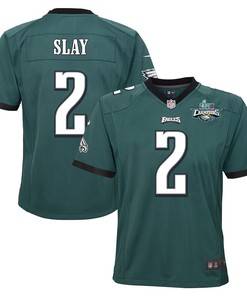 Darius Slay 2 Philadelphia Eagles Super Bowl LVII Champions 2 Stars 2 Stars Youth Game Jersey - Black