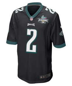 Darius Slay 2 Philadelphia Eagles Super Bowl LVII Champions 2 Stars Men Game Jersey - Black