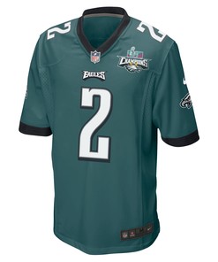 Darius Slay 2 Philadelphia Eagles Super Bowl LVII Champions 2 Stars Men Game Jersey - Midnight Green