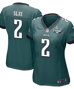 Darius Slay 2 Philadelphia Eagles Super Bowl LVII Champions 2 Stars Women Game Jersey - Midnight Green