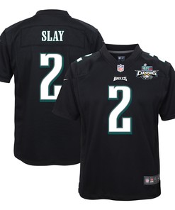 Darius Slay 2 Philadelphia Eagles Super Bowl LVII Champions 2 Stars Youth Game Jersey - Black
