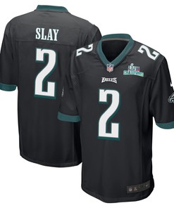 Darius Slay 2 Philadelphia Eagles Super Bowl LVII Champions Men Game Jersey - Black