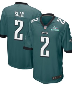 Darius Slay 2 Philadelphia Eagles Super Bowl LVII Champions Men Game Jersey - Midnight Green