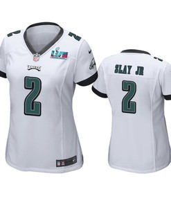 Darius Slay Jr 2 Philadelphia Eagles Super Bowl LVII White Game Jersey - Women