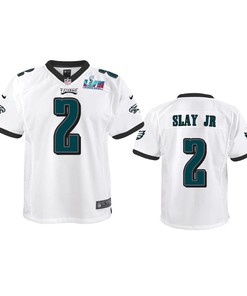 Darius Slay Jr 2 Philadelphia Eagles Youth Super Bowl LVII Game Jersey - White