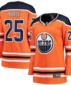 Darnell Nurse Edmonton Oilers Fanatics Branded Womens Home Breakaway Player Jersey - Orange Nhl