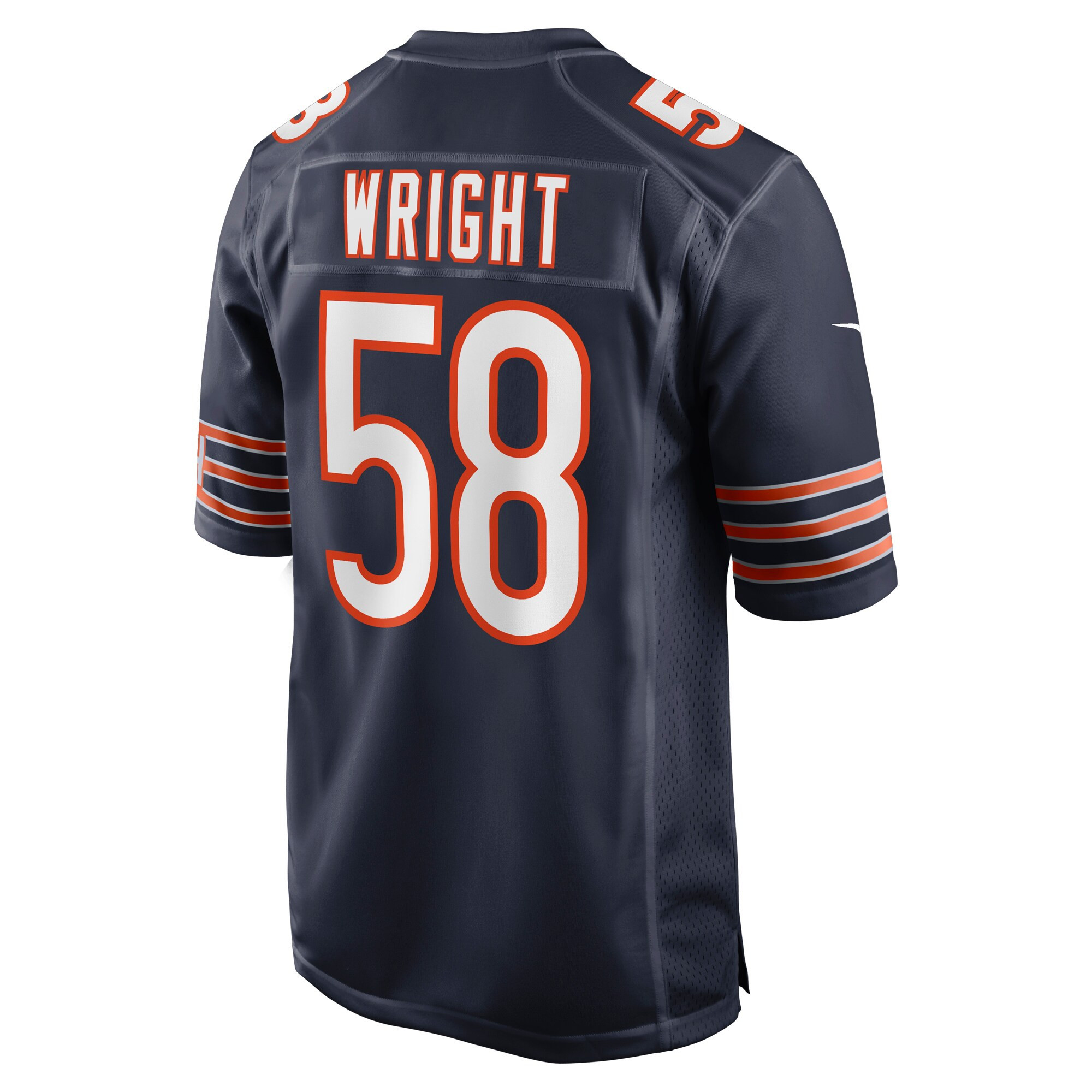 Darnell Wright 58 Chicago Bears 2023 NFL Draft Game Jersey - Navy