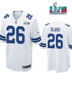 Daron Bland 26 Dallas Cowboys Super Bowl LVII Super Bowl LVII White Men Game Jersey