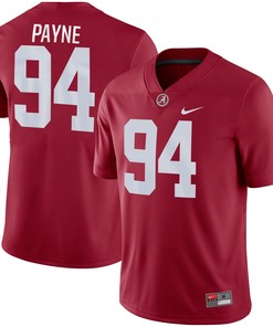 Daron Payne Alabama Crimson Tide Game Jersey - Crimson Ncaa