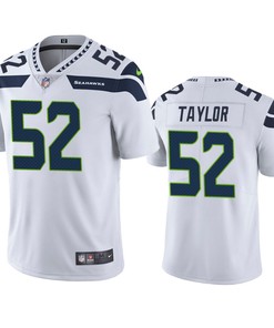 Darrell Taylor 52 Seattle Seahawks White Vapor Limited Jersey