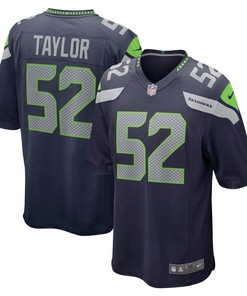 Darrell Taylor Seattle Seahawks Game Jersey - College Navy Nfl