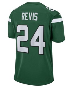 Darrelle Revis 24 New York Jets Men Retired Player Game Jersey - Green