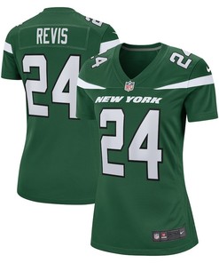 Darrelle Revis 24 New York Jets Women's Retired Player Game Jersey - Gotham Green