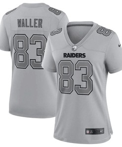 Darren Waller 83 Las Vegas Raiders Women's Atmosphere Fashion Game Jersey - Gray
