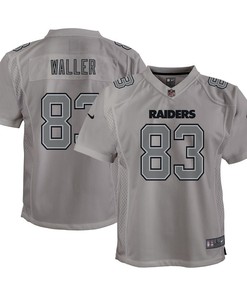 Darren Waller 83 Las Vegas Raiders Youth Atmosphere Game Jersey - Gray
