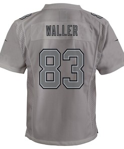 Darren Waller 83 Las Vegas Raiders Youth Atmosphere Game Jersey - Gray