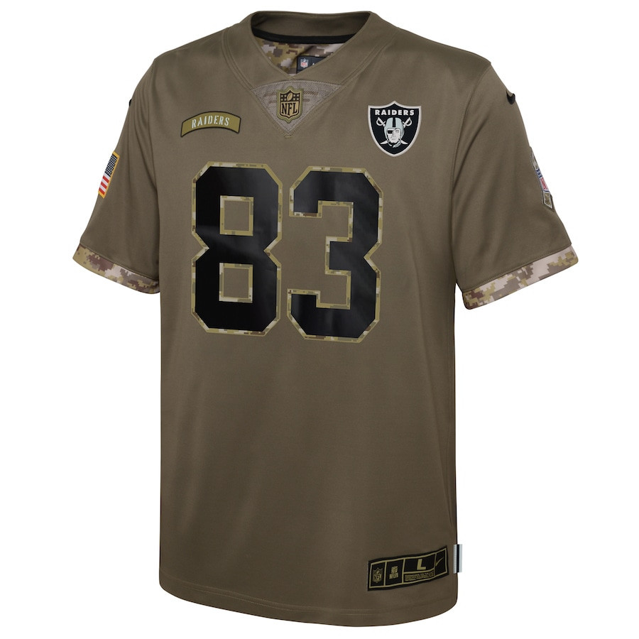 Darren Waller Las Vegas Raiders 2022 Salute To Service Player Limited Jersey - Olive