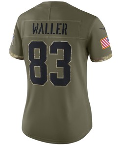 Darren Waller Las Vegas Raiders Women's 2022 Salute To Service Limited Jersey - Olive