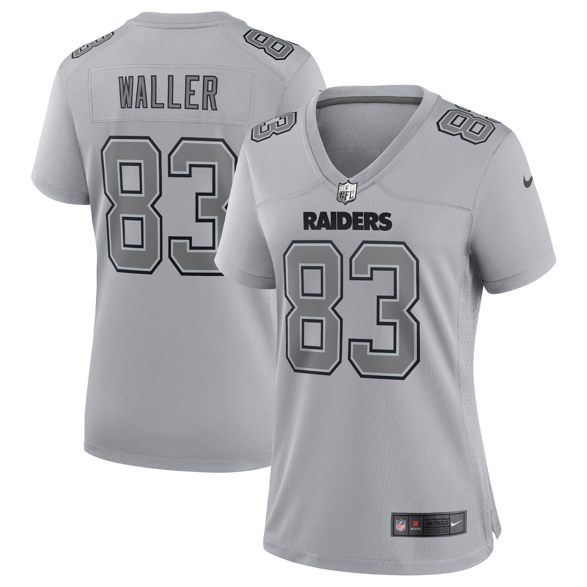 Darren Waller Las Vegas Raiders Womens Atmosphere Fashion Game Jersey - Gray Nfl