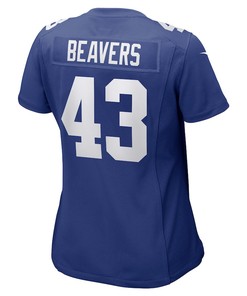 Darrian Beavers New York Giants Women's Game Player Jersey - Royal