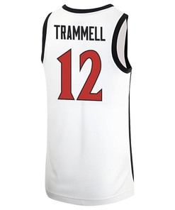 Darrion Trammell 12 San Diego State Aztecs 2023 Basketball Jersey MW Logo- Men White