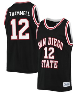Darrion Trammell 12 San Diego State Aztecs 2023 Basketball Jersey- Men Black