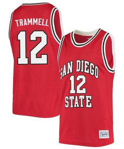 Darrion Trammell 12 San Diego State Aztecs 2023 Basketball Jersey- Men Red