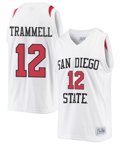 Darrion Trammell 12 San Diego State Aztecs 2023 Basketball Jersey- Men White