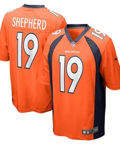 Darrius Shepherd Denver Broncos Game Player Jersey - Orange