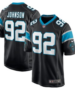 Darryl Johnson Carolina Panthers Game Jersey - Black Nfl