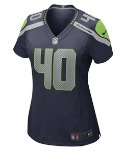 Darryl Johnson Seattle Seahawks Women's Game Player Jersey - College Navy