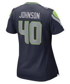 Darryl Johnson Seattle Seahawks Women's Game Player Jersey - College Navy