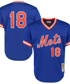 Darryl Strawberry New York Mets Mitchell & Ness Cooperstown Mesh Batting Practice Jersey - Royal Mlb