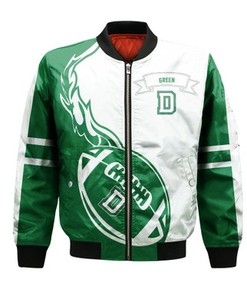 Dartmouth Big Green Bomber Jacket Flame Ball - NCAA