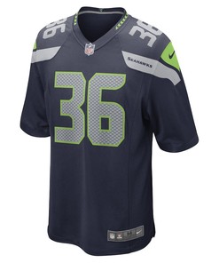 Darwin Thompson Seattle Seahawks Game Player Jersey - College Navy
