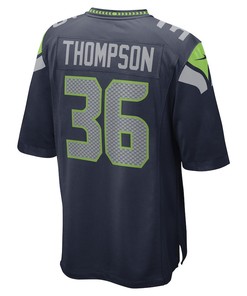 Darwin Thompson Seattle Seahawks Game Player Jersey - College Navy