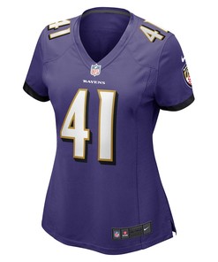 Daryl Worley 41 Baltimore Ravens Women's Game Player Jersey - Purple